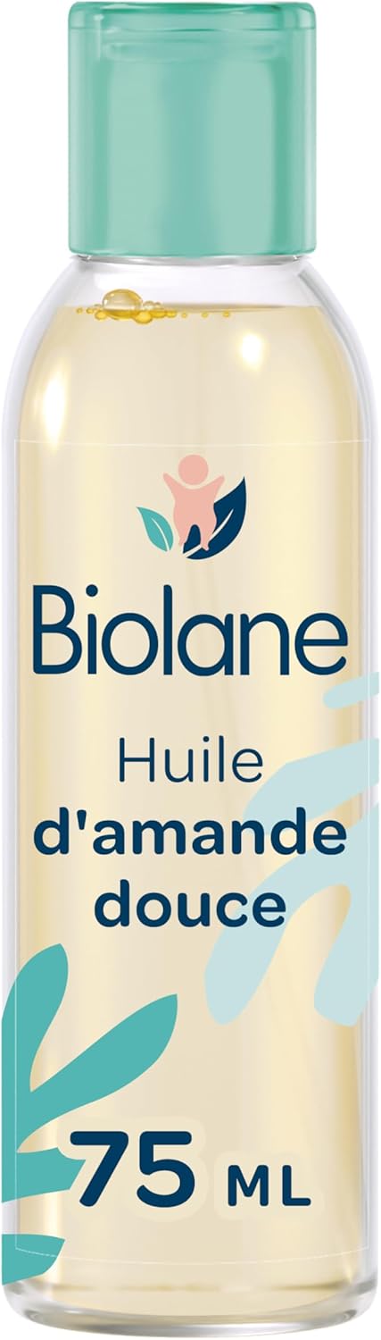 BIOLANE - Huile d'amande douce - Bébé -Protège la peau - Vitamine E - Soin - Bain - Massage - 100% d'origine naturelle - Fabriquée en France