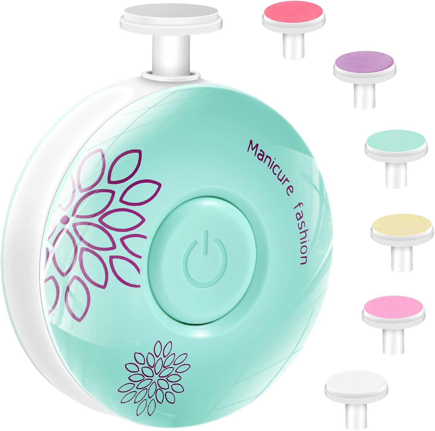 Blendura Lime Ongle Bebe, Lime A Ongle Electrique Bebe 6 En 1 Pour Enfants De Tous âGes, vert