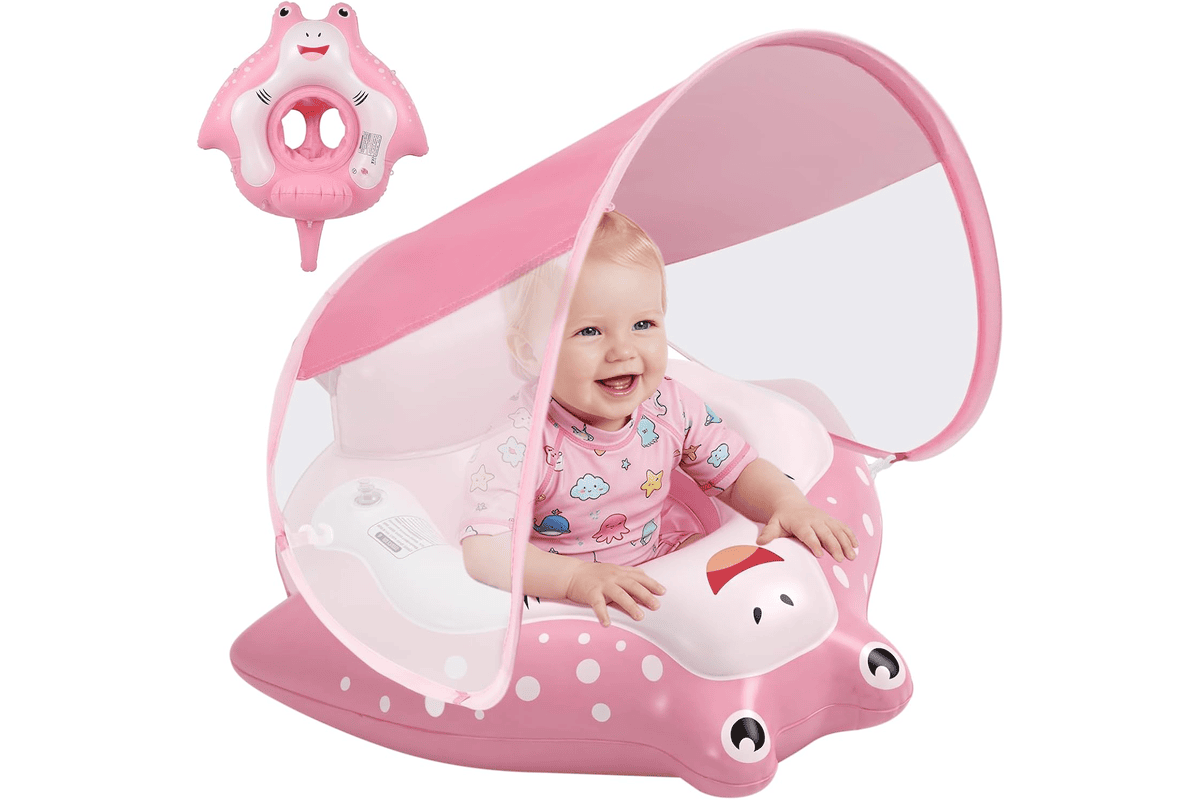Bouée Bébé, Piscine Bébé avec Pare Soleil à 19,35 euros bon plan Amazon juillet 2026