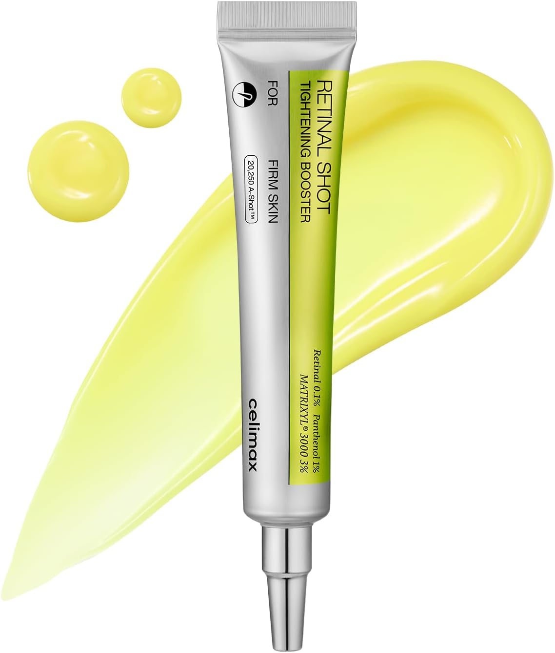 celimax Soin Raffermissant Vita A Retinal Shot, Booster De Pores, Anti-Rides Et Ridules, Peau Plus Ferme, 15 Ml