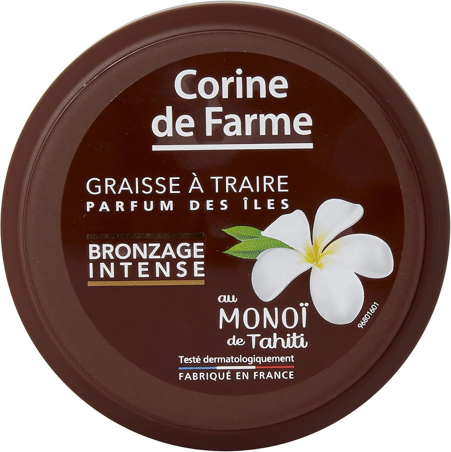 Corine de Farme - Graisse à Traire Bronzage Intense - Huile Bronzante - Bronzage Intensifié Sans Autobronzant - Monoï de Tahiti, Parfum des Îles - Pot 150 ml