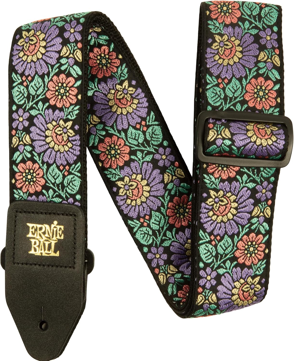 Ernie Ball Sangle de Guitare/Basse Jacquard Classique - Fleur du Soir