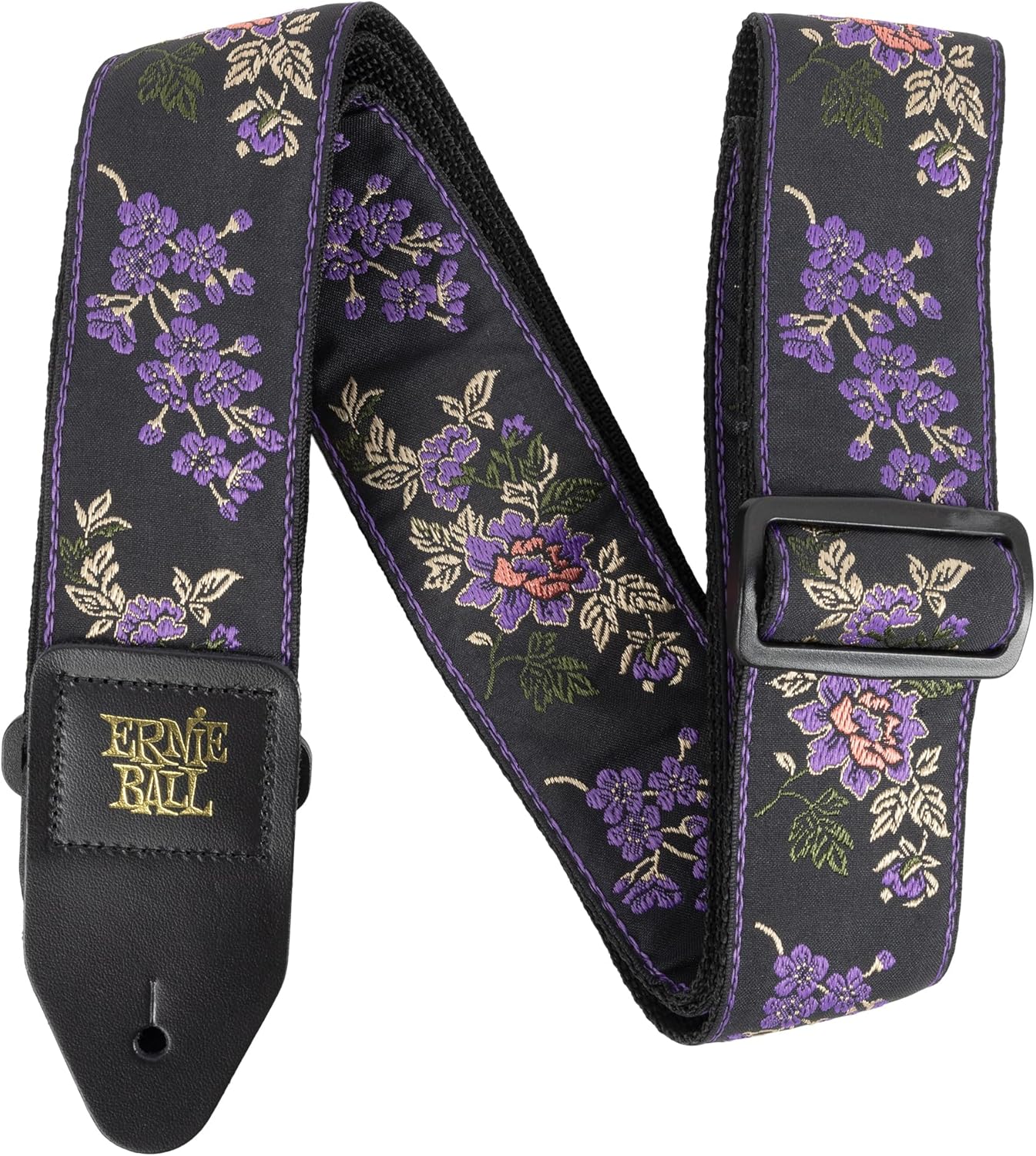 Ernie Ball Sangle de Guitare en Jacquard, motif Lavender Blossom