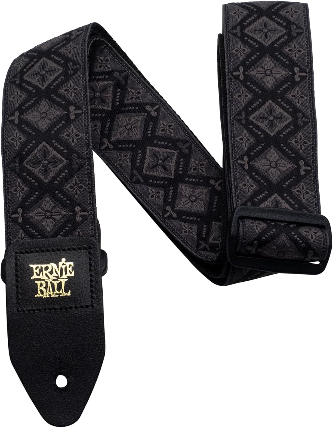Ernie Ball Sangle de guitare en jacquard, motif Regal noir
