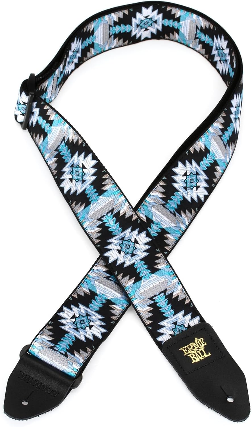 Ernie Ball Sangle en jacquard, Albuquerque bleu