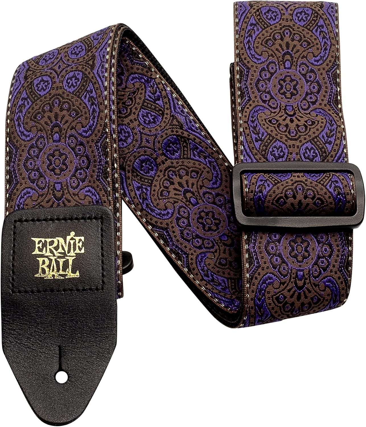 Ernie Ball Sangle en jacquard, motif cachemire violet