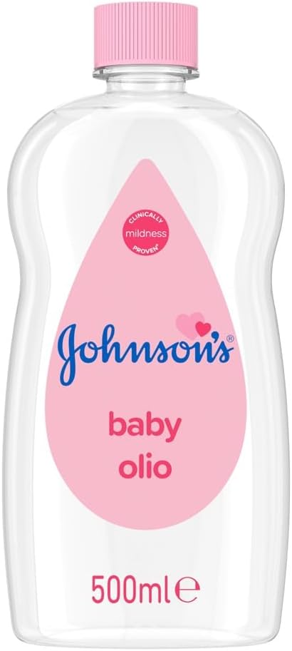 Johnson's Baby – Huile pour bébé (500 mL) – Douceur cliniquement prouvée et formule sans colorants – Soin quotidien doux pour préserver l'hydratation de la peau