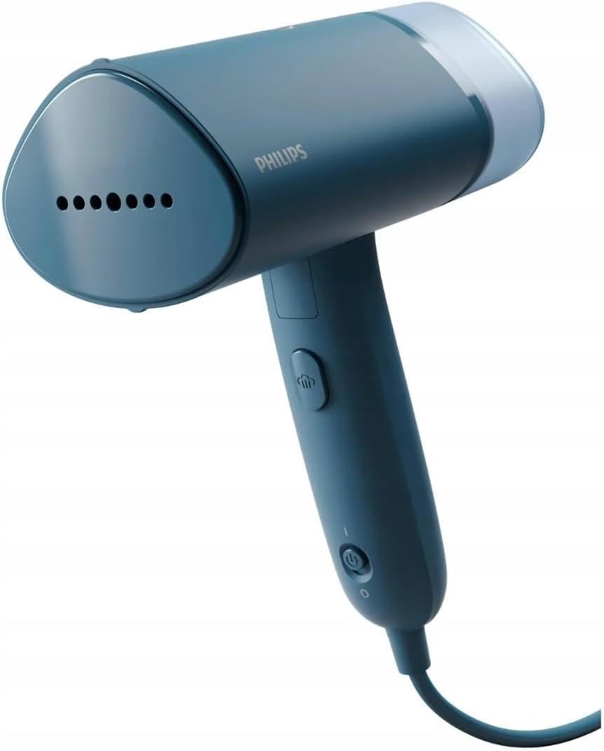 Philips Défroisseur à Main 3000 Séries - Steamer 1000W, Vapeur 20g/min, Réservoir 100ml amovible, prêt en 30sec, Plaque en Plastique, Pochette de rangement incluse, Léger 630g, Violet (STH3010/30)