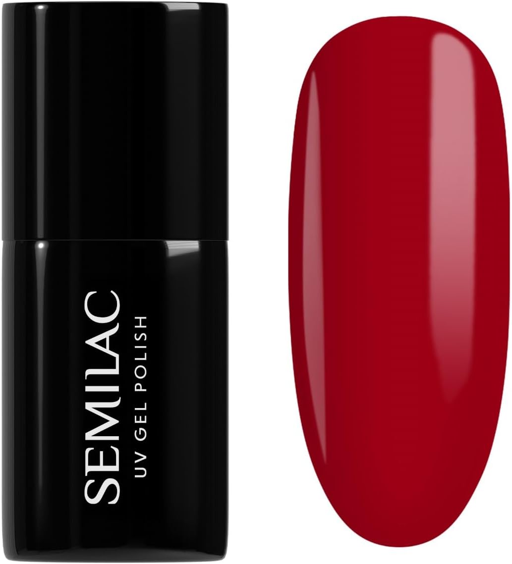 Semilac Vernis à ongles gels semi-permanents UV 027 Intense Red 7ml