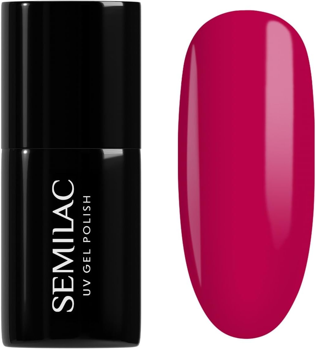 Semilac Vernis à ongles gels semi-permanents UV 103 Elegant Raspberry 7ml