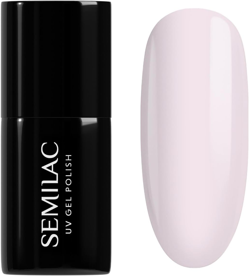Semilac Vernis à ongles gels semi-permanents UV 385 Pastel Pink Sky 7ml
