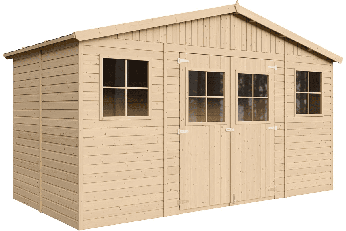 Abri de jardin bois TIMBELA M332 chalet pin épicéa 8 m² extérieur 1 450,65 €