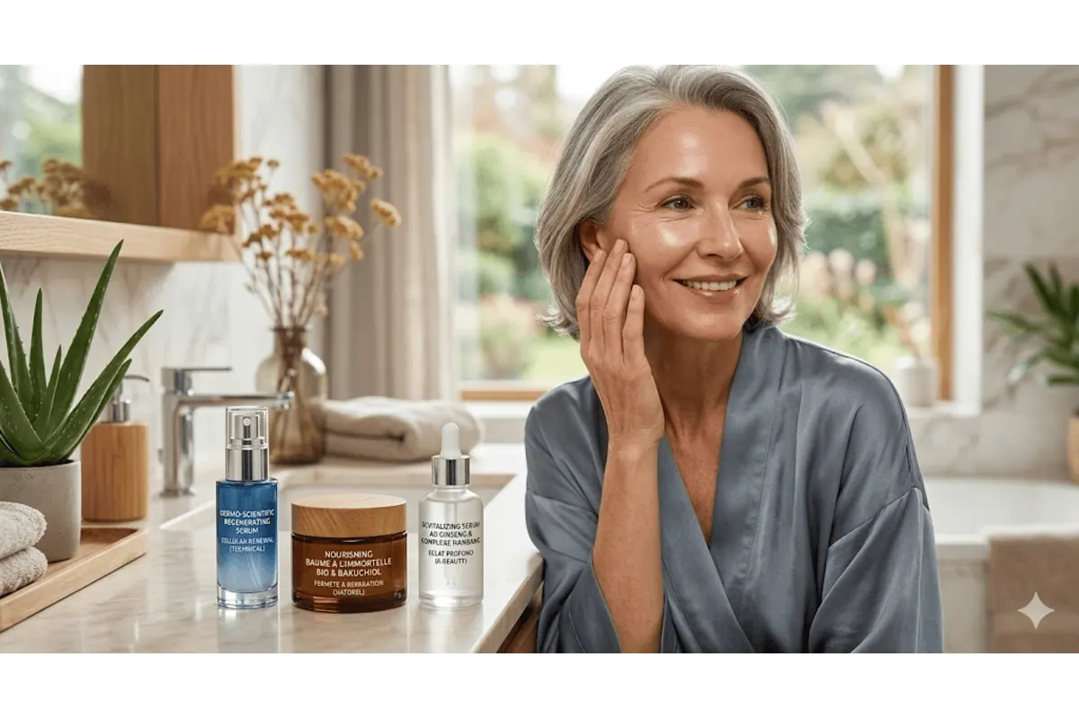 Les 4 meilleurs soins visage anti-age peaux matures 2026 selection Amazon L'Oreal Nivea Weleda hyaluronique SPF nuit bio