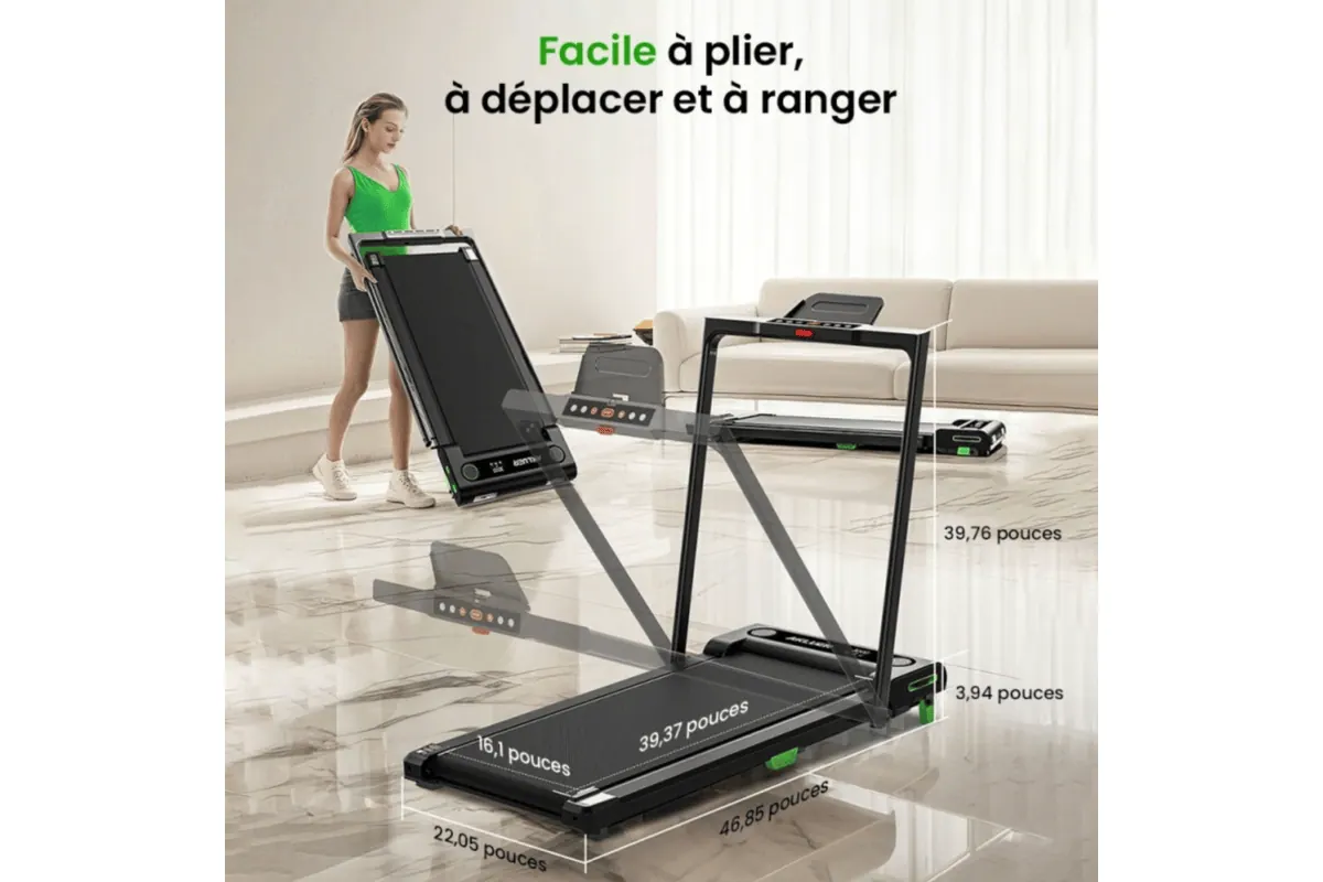 Akluer 480L-B pliable compact dimensions rangement sous lit canapé bureau gain de place encombrement minimal