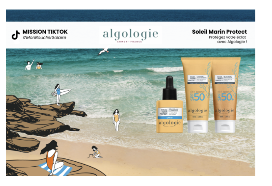 Algologie Soleil Marin Protect gamme solaire SPF50 test produit gratuit