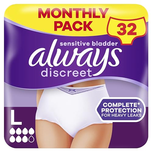 Pack Always Discreet de 32 culottes taille L