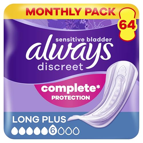 Pack Always Discreet Long Plus de 64 serviettes