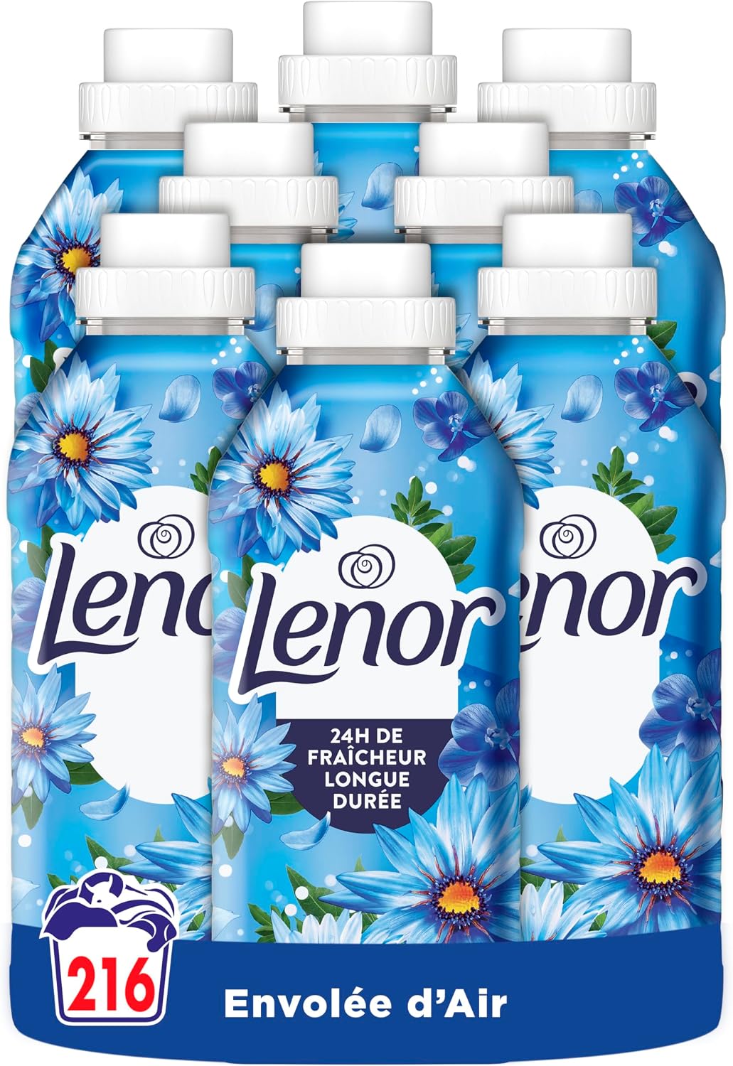 Lot de huit adoucissants Lenor Envolée d’Air