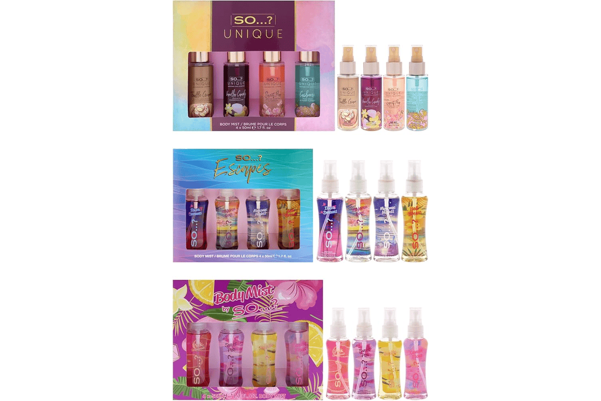 So Summer Escapes coffret 3 brumes parfumées corps Bali Ibiza Mykonos