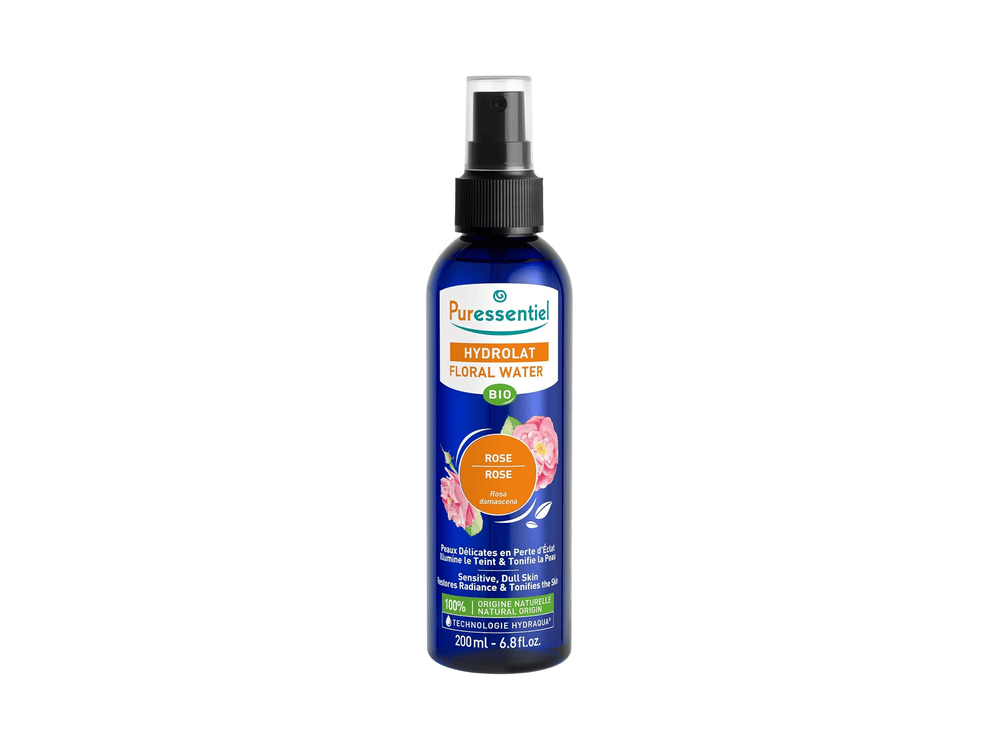 Puressentiel Hydrolat Rose BIO 200 ml pharma française eau florale peaux ternes perte éclat Amazon 2026