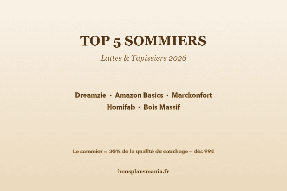 Meilleurs sommiers à lattes Amazon 2026