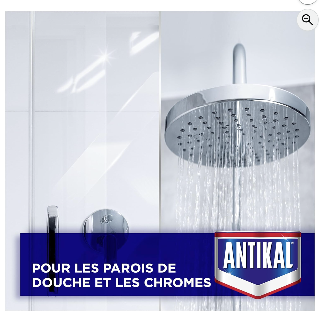 Antikal pour parois de douche et chromes