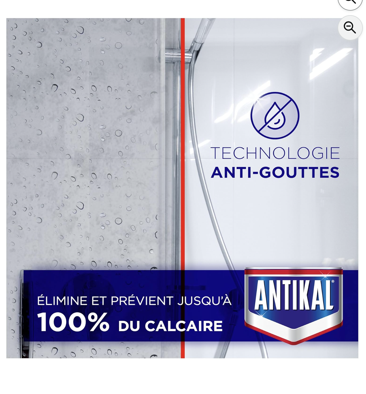 Antikal technologie anti-gouttes elimine 100% du calcaire