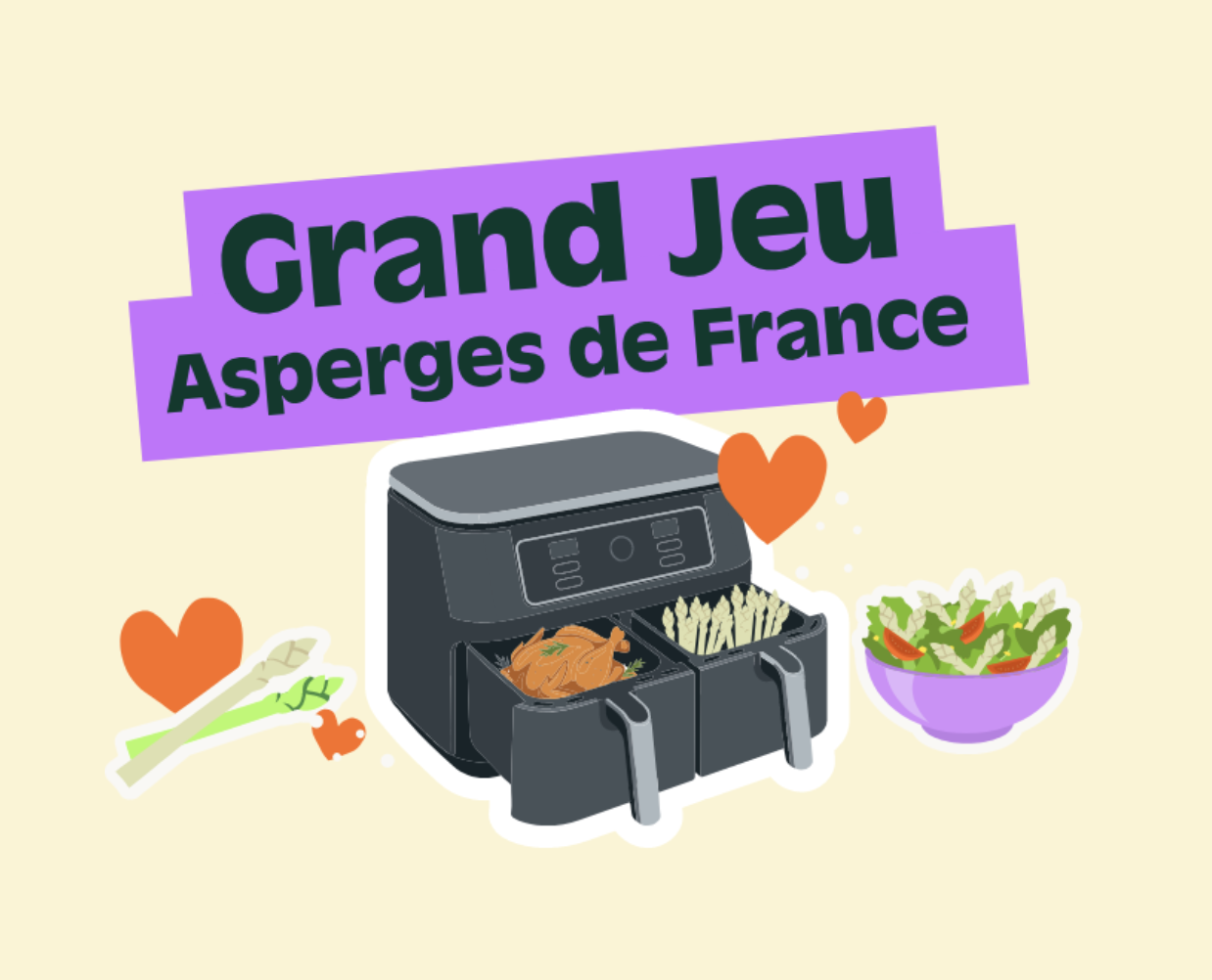 Grand Jeu Asperges de France Air Fryer Moulinex à gagner