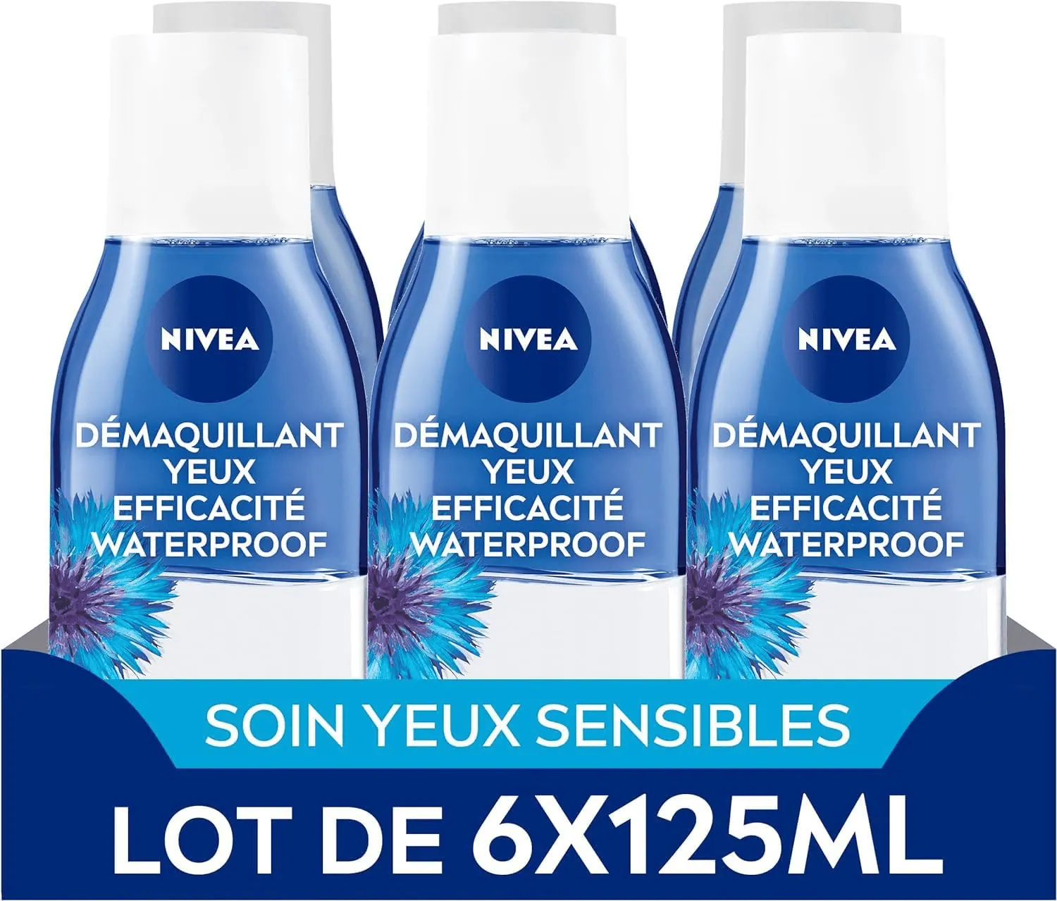 Nivea Démaquillant Doux Yeux avis test biphase 125 ml waterproof porteuses lentilles