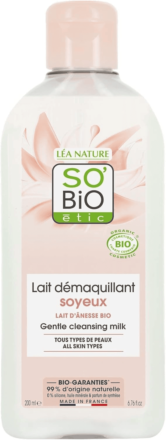 Avis lait demaquillant soyeux SO BiO etic lait d'anesse bio