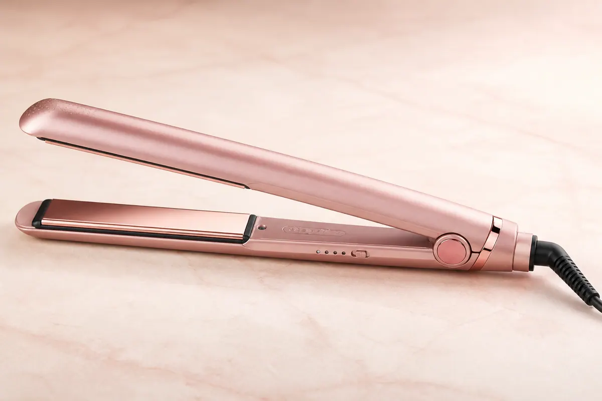 Lisseur BaByliss Rose Gold 2598PE avec plaques longues en céramique