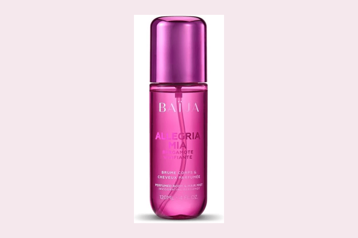 Brume Baïja Allegria Mia corps et cheveux 120 ml parfum solaire italien flacon rose