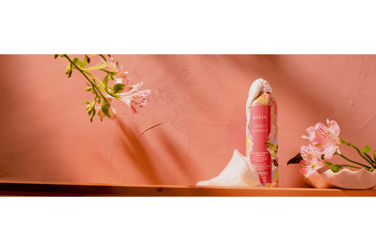 Baïja Cosmétiques bons plans -10% newsletter livraison gratuite 50€ produit cadeau 80€ collection Sweet Sunday mousse douche