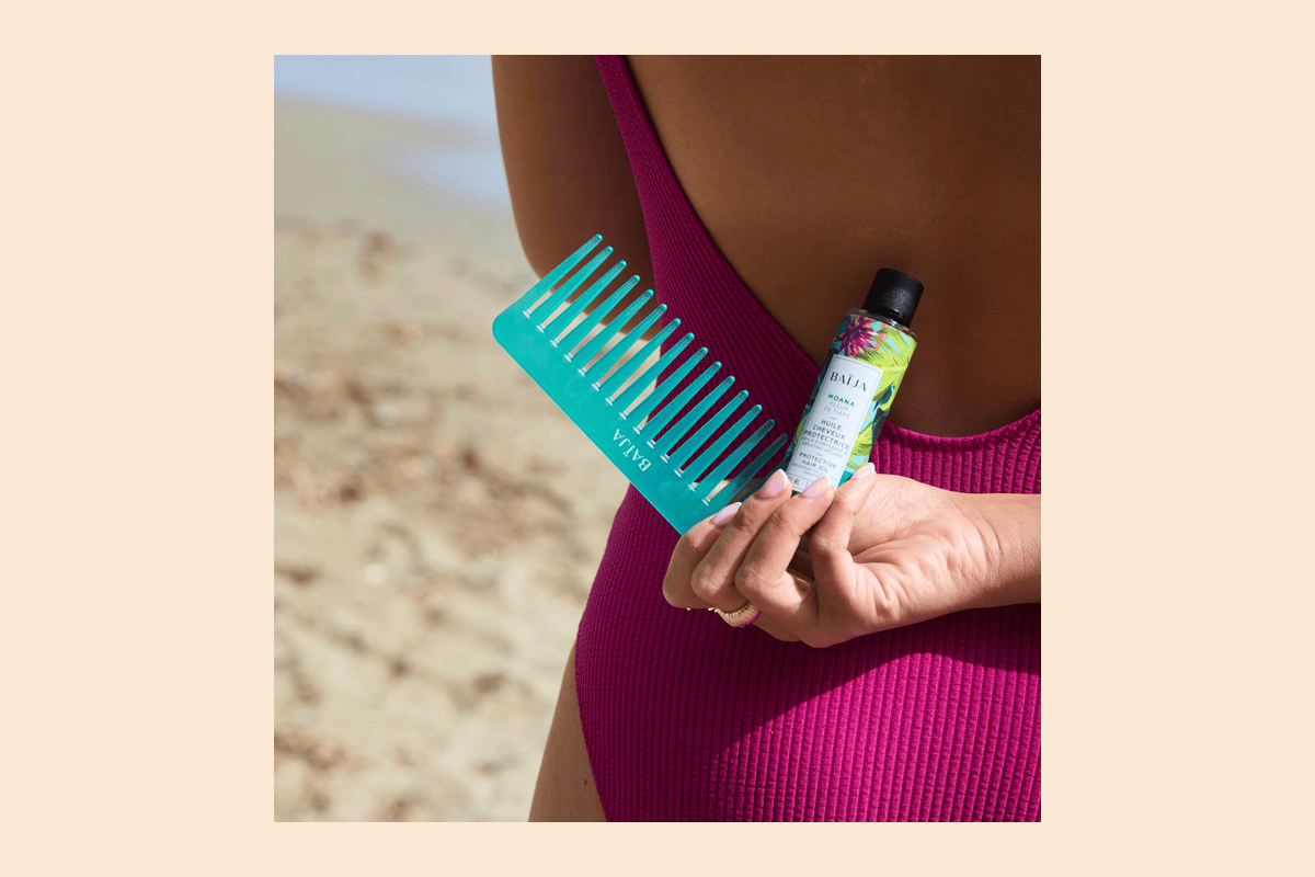 Baïja Moana Duo Sublimateur Cheveux : huile Fleur de Tiaré + peigne