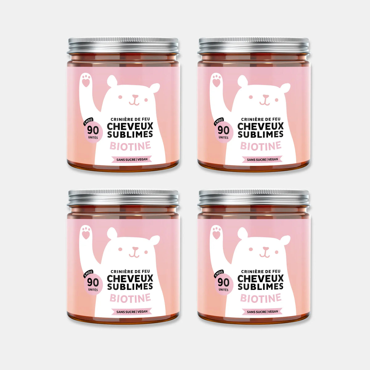 Cure Bears with Benefits Cheveux Sublimes 12 mois à la biotine et au zinc