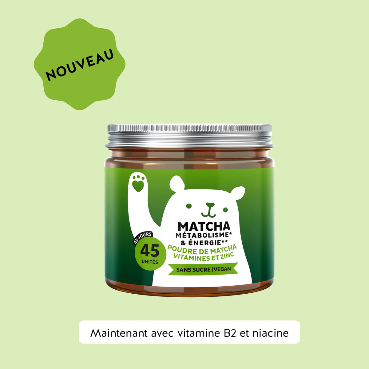Gummies Bears With Benefits Matcha Métabolisme et Énergie