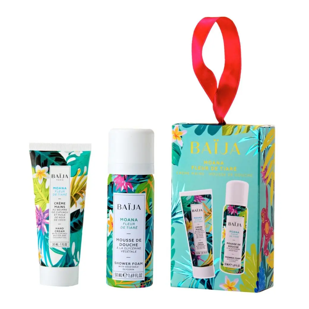 Coffret Baïja Moana mousse de douche et crème mains fête des mères