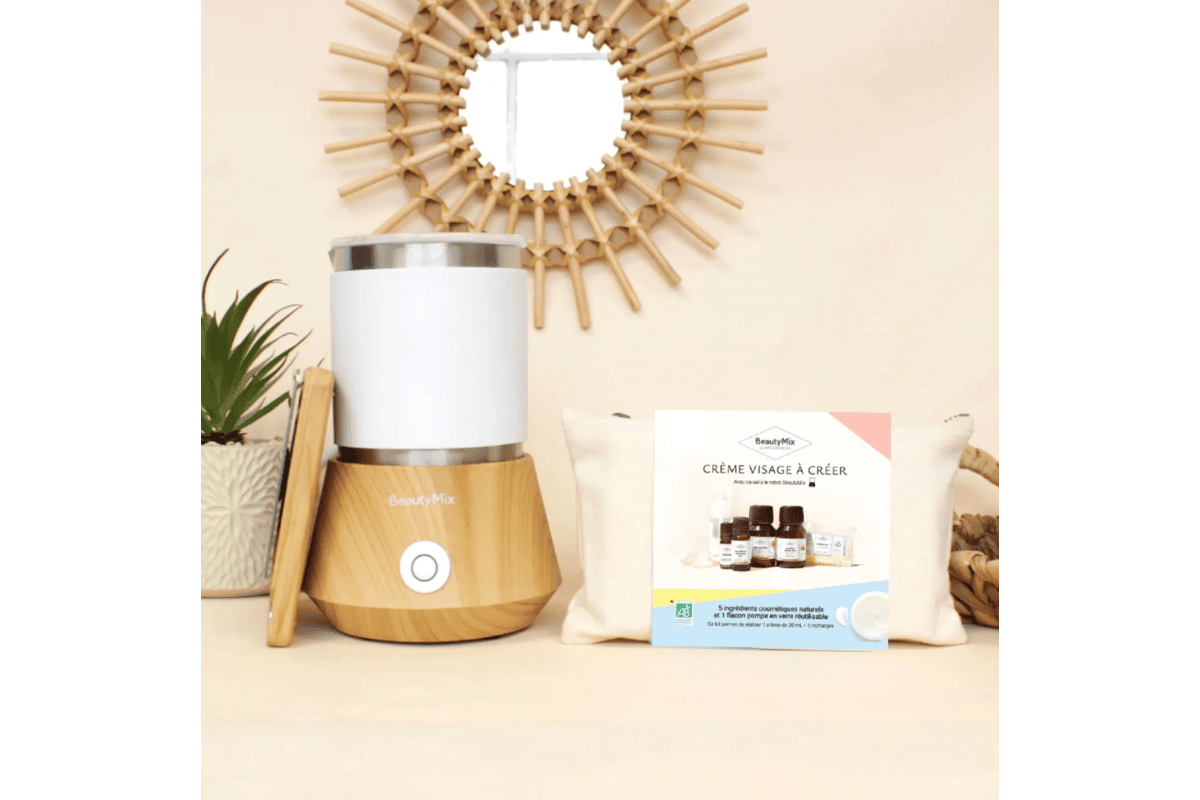 BeautyMix Robot et trousse découverte en situation chez soi cosmétique maison