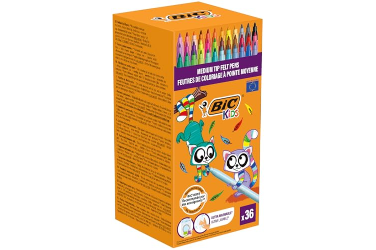 Boîte de 36 feutres de coloriage BIC Kids Kid Couleur