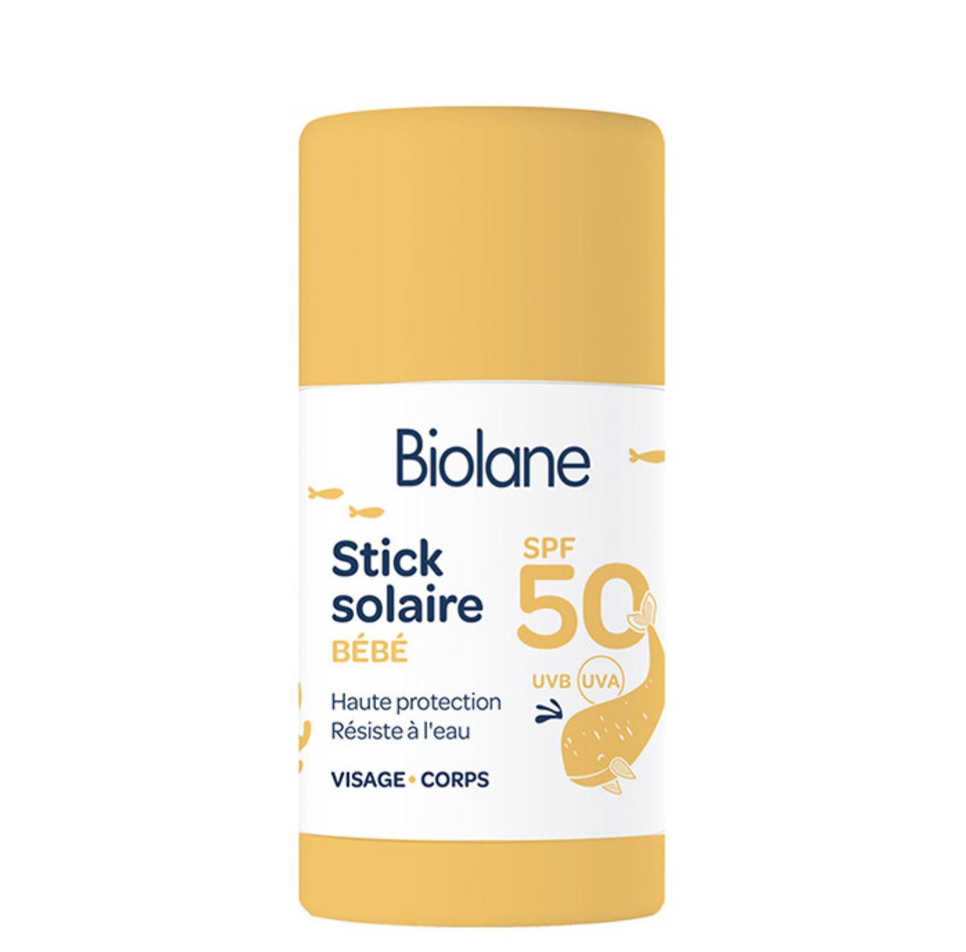 Biolane Stick Solaire Bébé SPF50 haute protection visage et corps