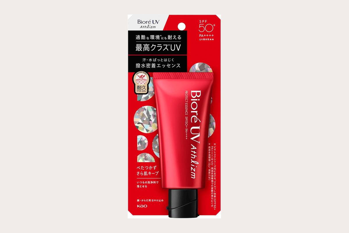 Bioré UV Athlizm Skin Protect Essence SPF50+ PA++++ 70 g résistant eau sueur mat naturel