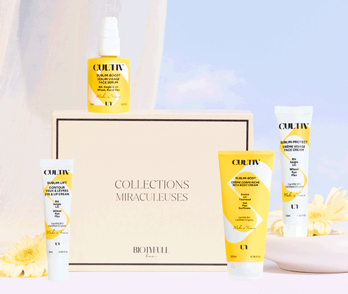 Collection Miraculeuse Biotyfull Box anti-rides et hydratation avec quatre soins Cultiv