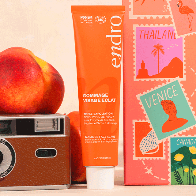 Gommage triple exfoliation éclat Endro Cosmétiques de la BIOTYFULL Box