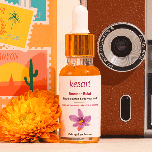 Booster éclat du soir Kesari à la fleur de safran inclus dans la BIOTYFULL Box