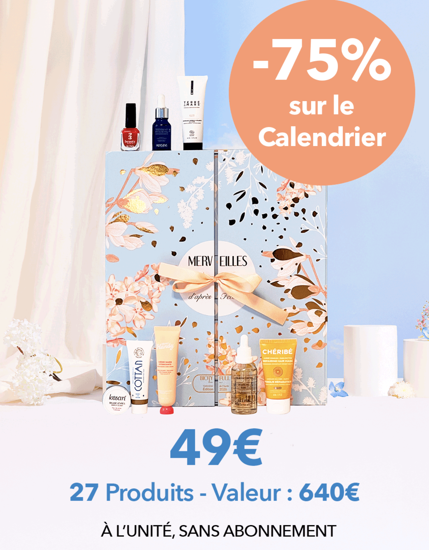 Biotyfull Calendrier de l'Après 2026 27 produits bio valeur 640€ à 49€