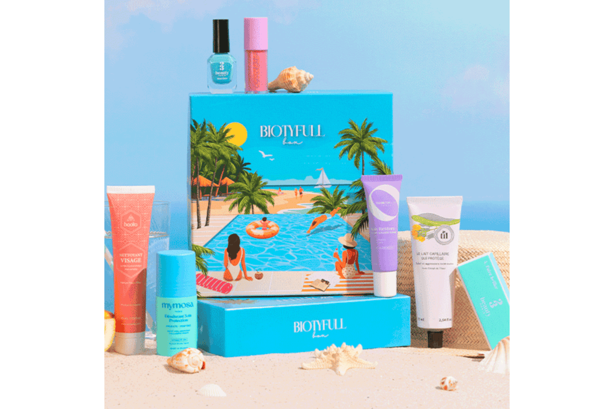 Biotyfull Box VIP XXL visuel coloris été tropical 9 produits inclus