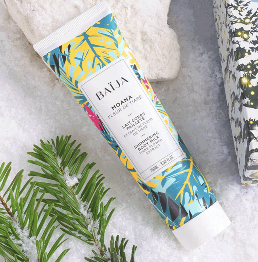 BAIJA MOANA Lait Corps Paillete Fleur de Tiare 100ml shimmering body milk