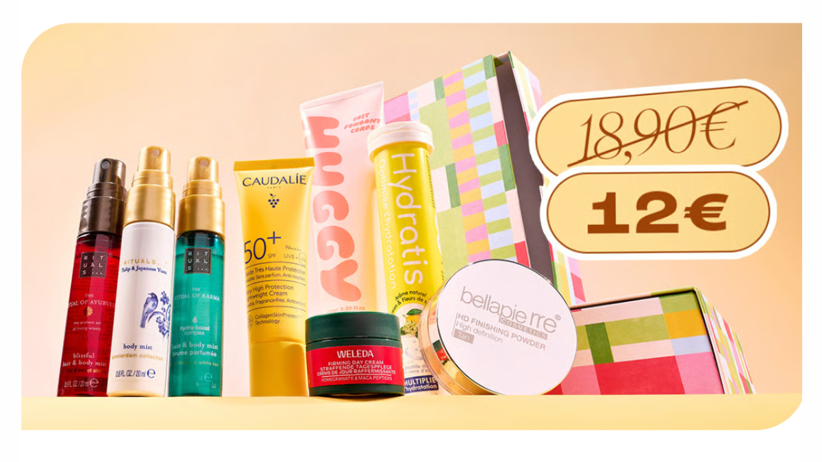 Blissim box beaute mai 2026 12 euros au lieu de 18,90 euros sans engagement Caudalie Rituals Weleda