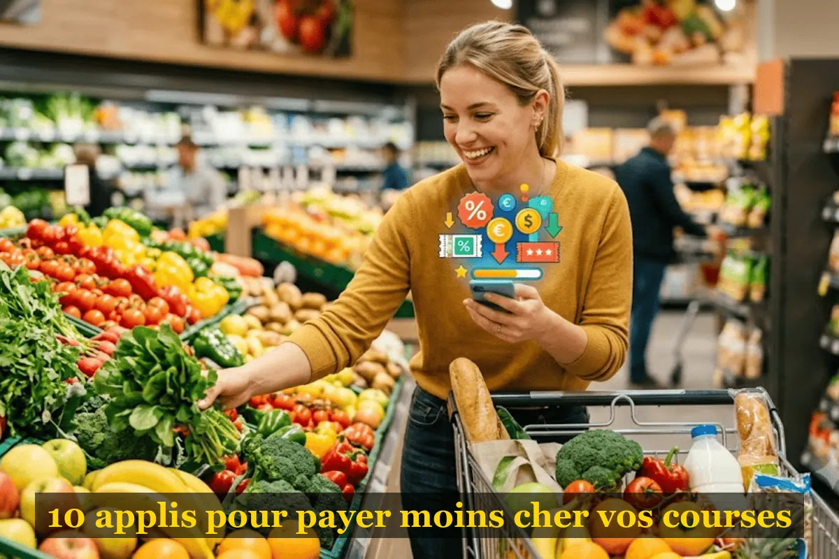 10 applications gratuites pour payer moins cher ses courses au supermarché : cashback, remboursements, antigaspi, bons de réduction