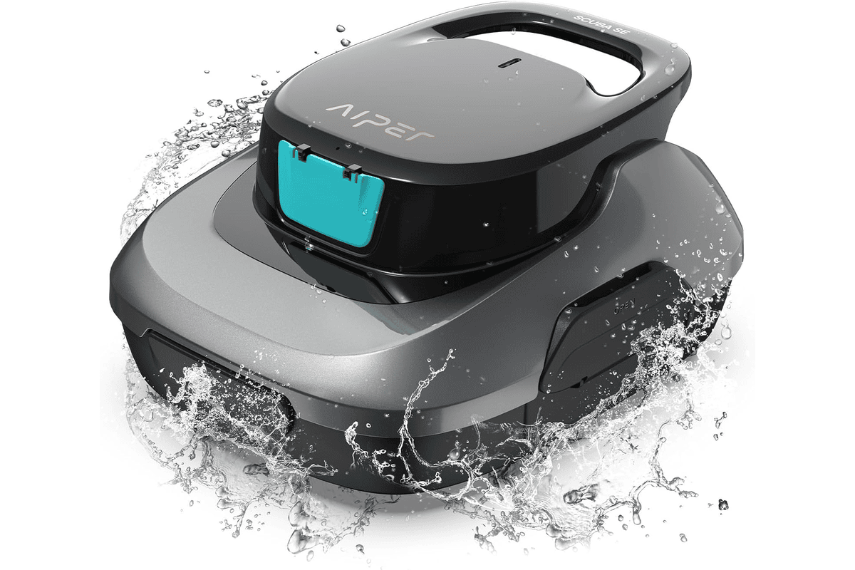 AIPER Scuba SE robot piscine sans fil autonomie 90 minutes surface 80m2 fond paroi navigation intelligente entretien piscine ete